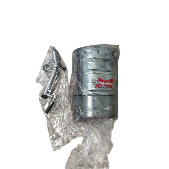 ANHEUSER Busch Budweiser Collectable Beer Keg Bank; Diecast Metal, Heavy - Picture 3 of 8
